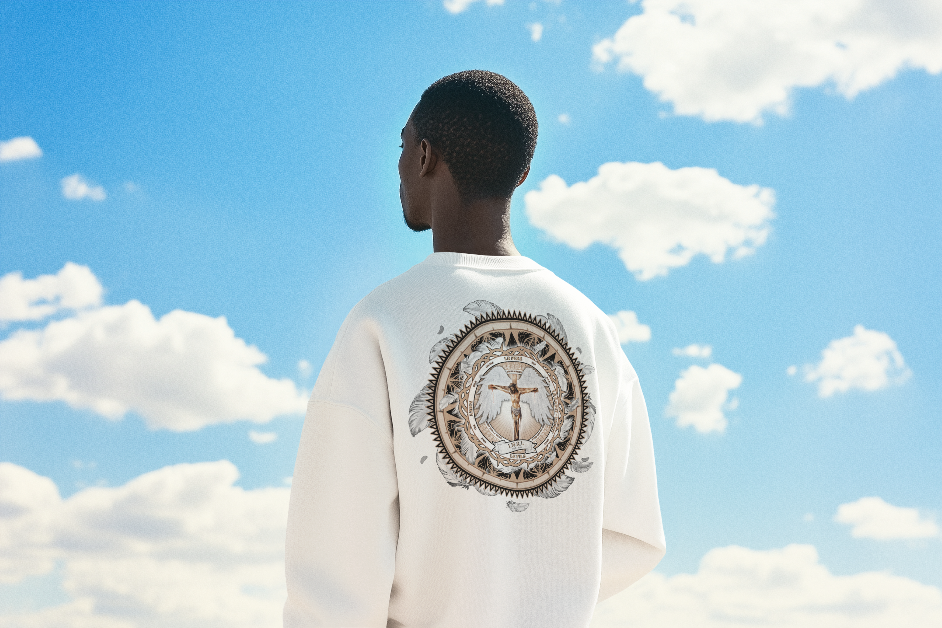 LE SWEAT SANS CAPUCHE "I.N.R.I."