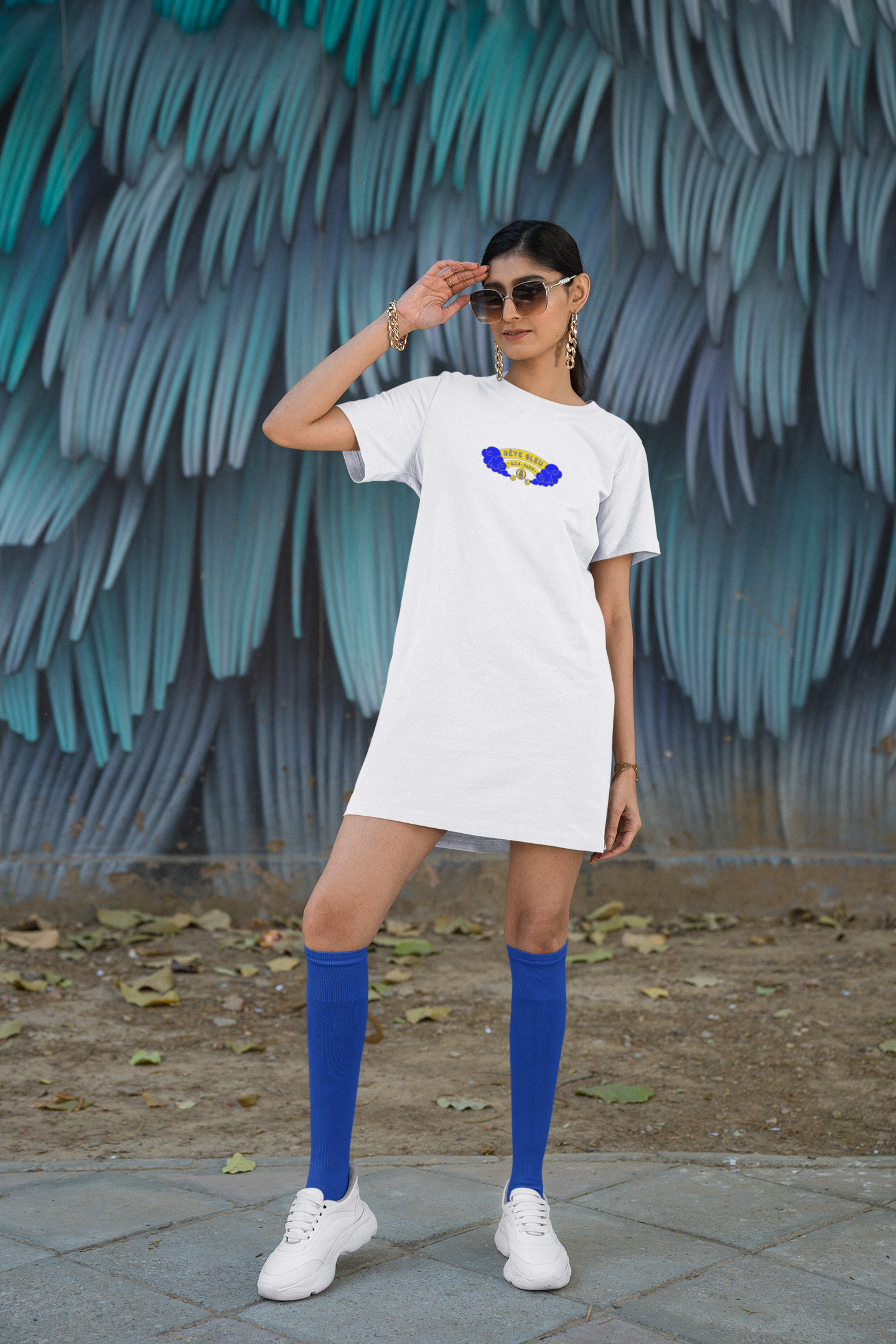 LA ROBE T-SHIRT "RÊVE BLEU"