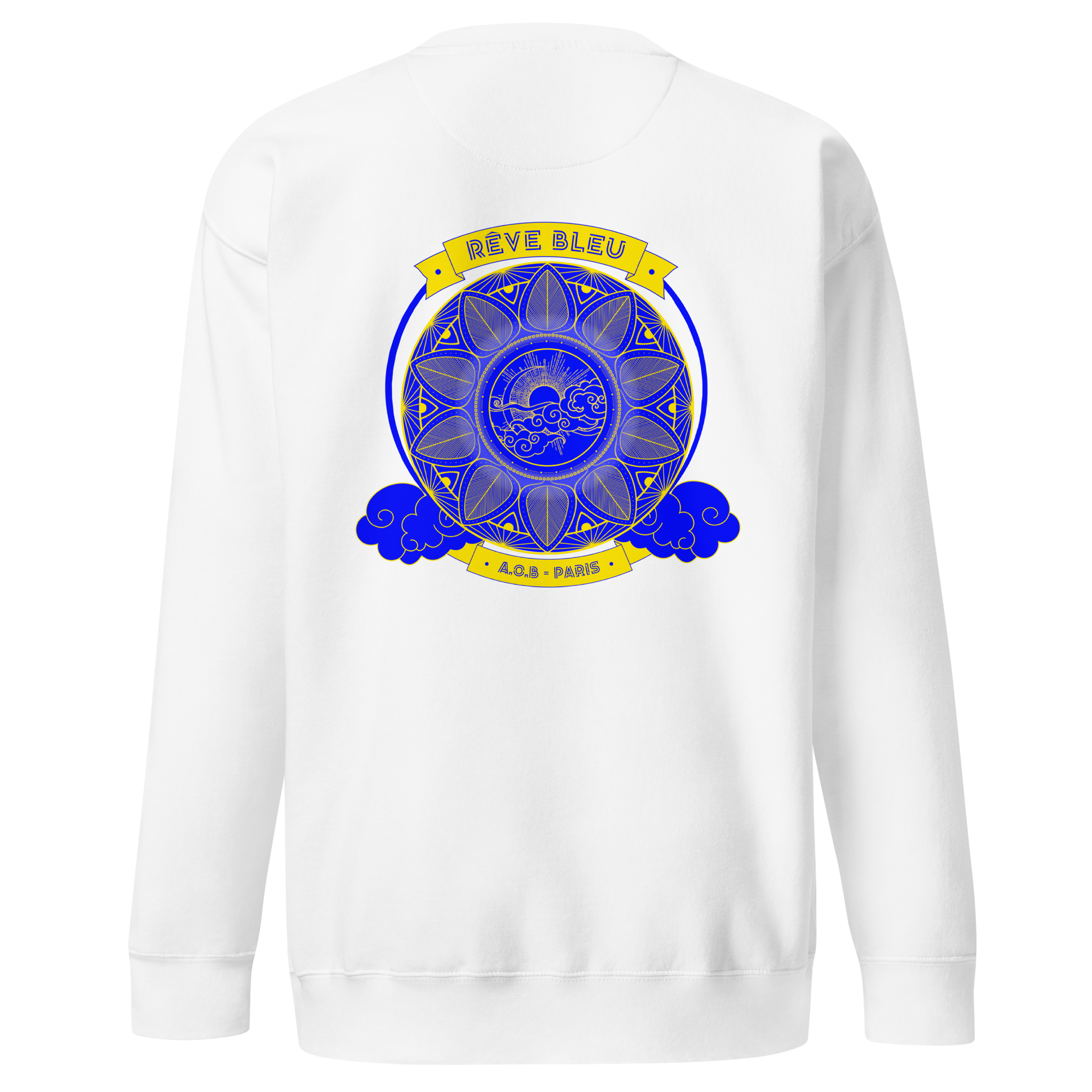 THE "BLUE DREAM" HOODLESS SWEATSHIRT