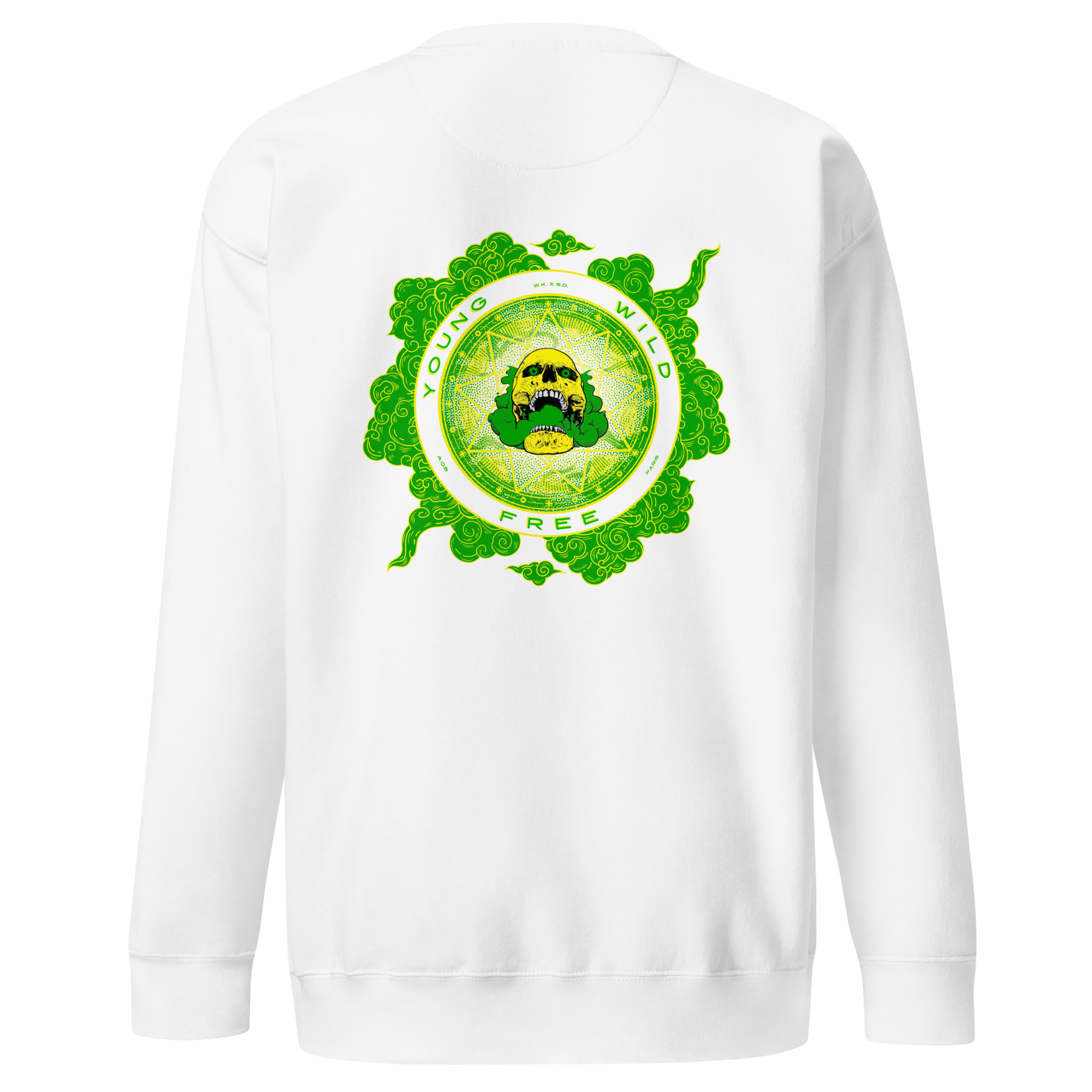 THE “YOUNG WILD &amp; FREE” HOODLESS SWEATSHIRT 