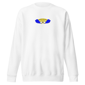 THE "BLUE DREAM" HOODLESS SWEATSHIRT